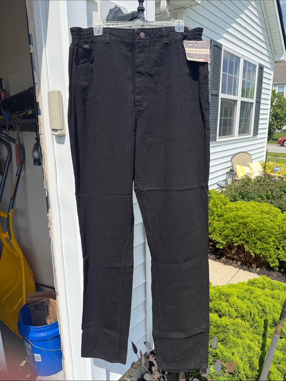 Lee Black Men’s Chinos with Side Elastic Waist